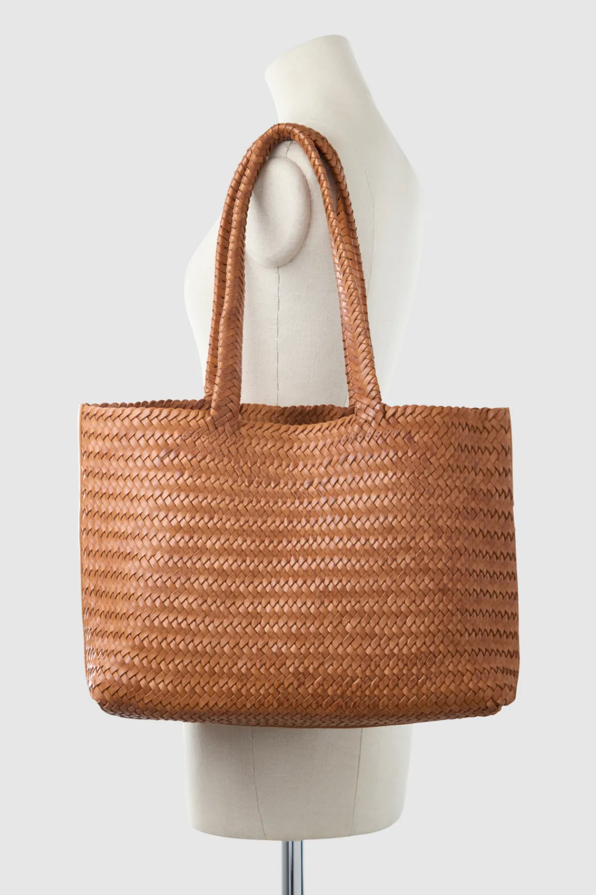 Elise Leather Weave Tote Bag